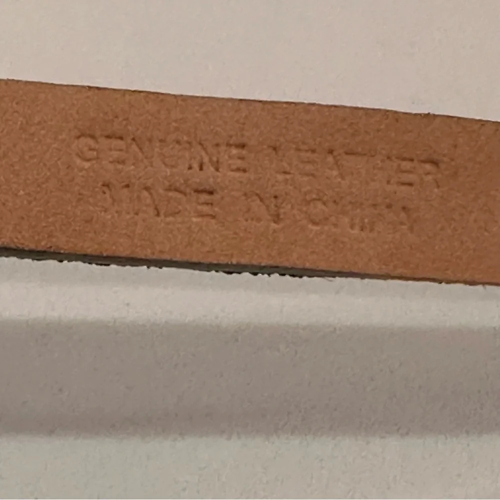 J. Crew Gray Suede Leather Sparkle Belt Womens S Studded Y2K 90s Thin Rivets - Picture 8 of 14